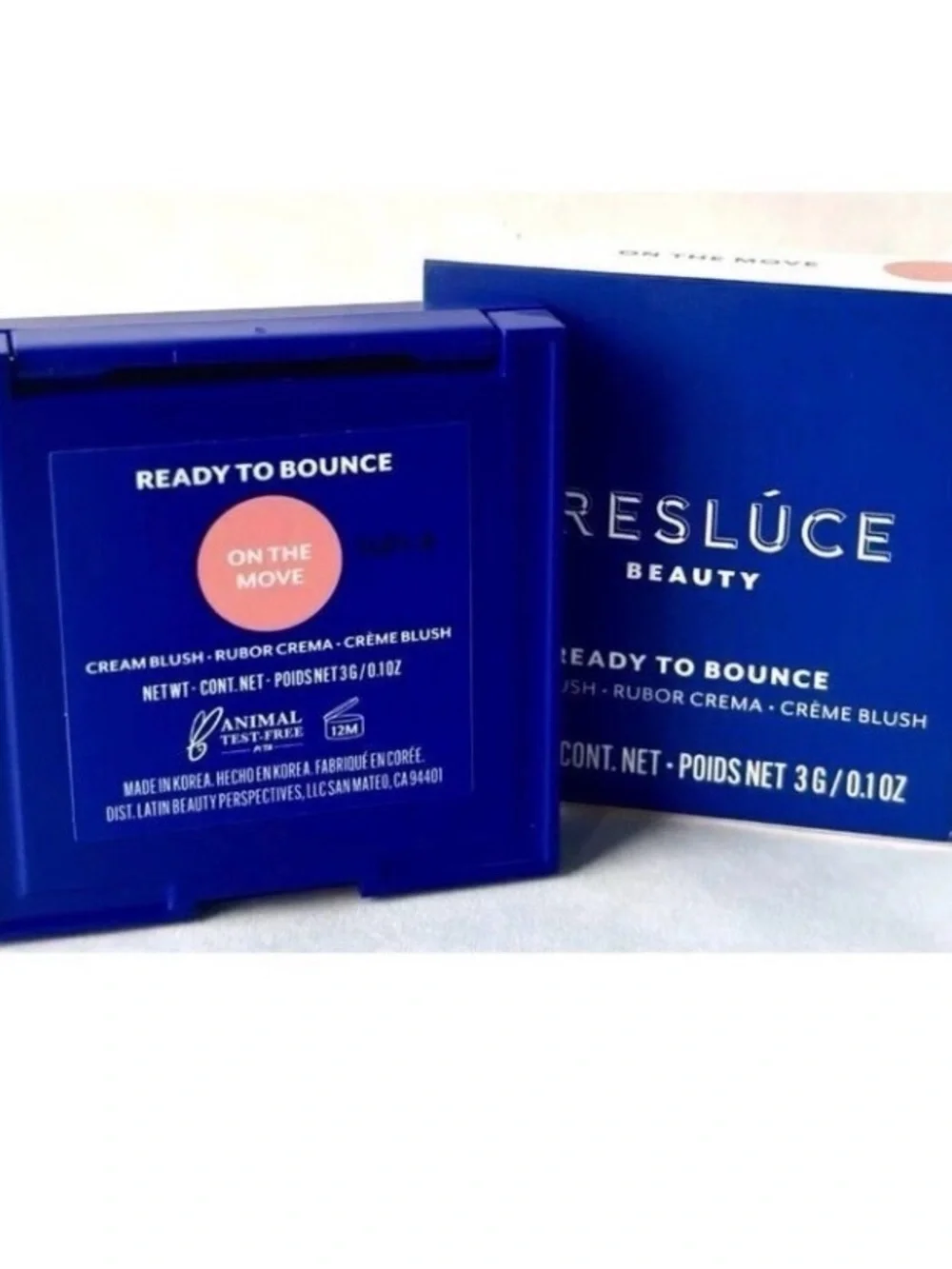 Tresluce On The Move Cream Blush Beauty Ready to Bounce Matte Peach 3G. NewInBox